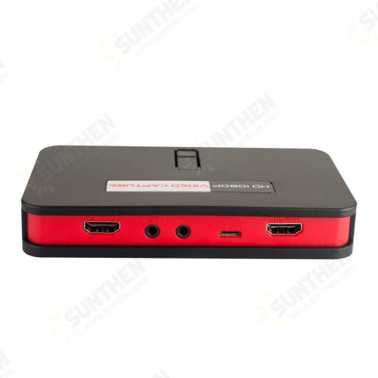 284 1080P HD Video Capture Box Card Game Recorder for PlayStation Xbox Support Streaming Video Snapshot Real-time Record