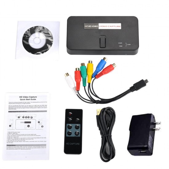 284 1080P HD Video Capture Box Card Game Recorder for PlayStation Xbox Support Streaming Video Snapshot Real-time Record