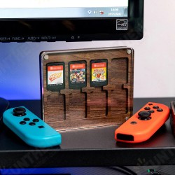 8 Slots Magnetic Transparent Wooden Game Card Case Holder Box for Nintendo Switch for NS OLED NS Cards Storage Case 8 Slots Magnetic Transparent Wooden Game Card Case Holder Box for Nintendo Switch for NS OLED NS Cards Storage Case
