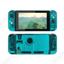 DIY Protective Case Transparent Shell for Nintendo Switch Replacement Housing Shell Purple Case Set for NS Game Console Joycon DIY Protective Case Transparent Shell for Nintendo Switch Replacement Housing Shell Purple Case Set for NS Game Console Joycon