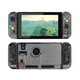 DIY Protective Case Transparent Shell for Nintendo Switch Replacement Housing Shell Purple Case Set for NS Game Console Joycon