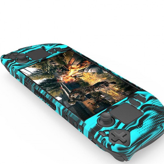 Camouflage Protective Case for Steam Deck Anti-slip Game Console Soft Silicone Protection Cover for Steamdeck