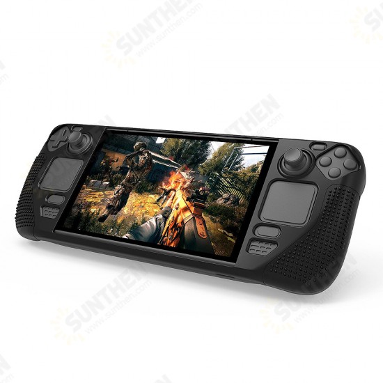 Protective Case for Steam Deck Anti-slip Soft Silicone Protection Cover Anti-Scratch Breathable Game Console Shell for Steamdeck Protective Case for Steam Deck Anti-slip Soft Silicone Protection Cover Anti-Scratch Breathable Game Console Shell for Steamdeck