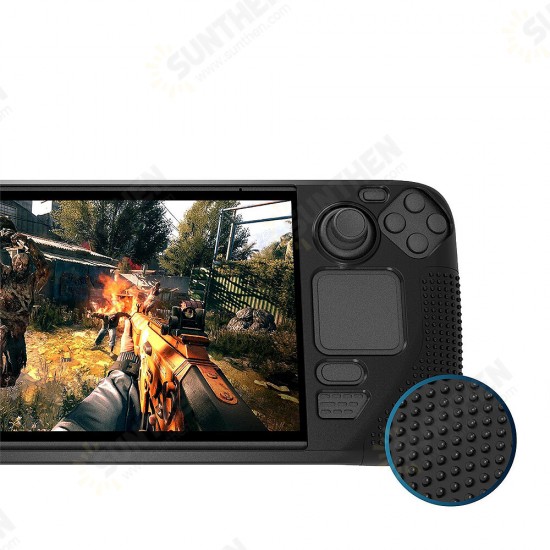Protective Case for Steam Deck Anti-slip Soft Silicone Protection Cover Anti-Scratch Breathable Game Console Shell for Steamdeck Protective Case for Steam Deck Anti-slip Soft Silicone Protection Cover Anti-Scratch Breathable Game Console Shell for Steamdeck