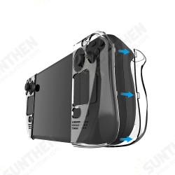 Transparent PC Hard Case for Steam Deck Host Transparent Detachable Protective Shell for Game Console Steamdeck Transparent PC Hard Case for Steam Deck Host Transparent Detachable Protective Shell for Game Console Steamdeck