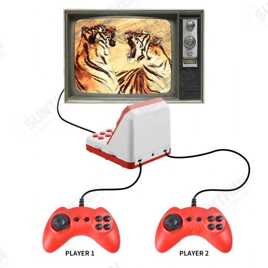 A6 Plus 600 in 1 FC Arcade Game Console 8 bit Video Game Console Children's Gift Toys with Two Gamepad