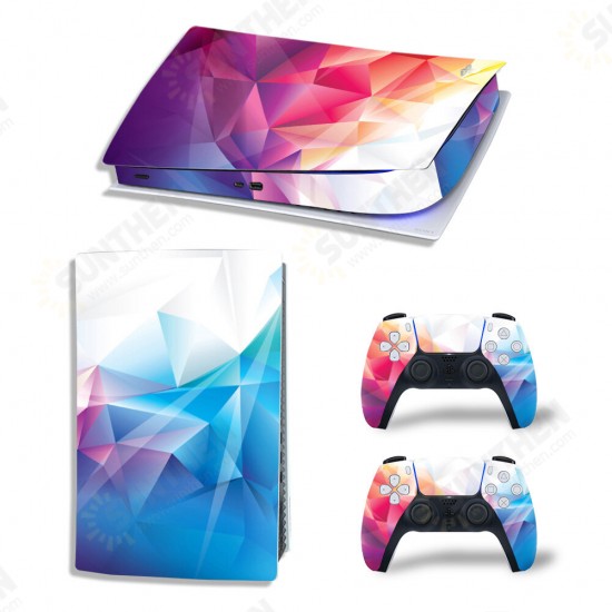 Printed Skin Stickers Anti-scratch Dustproof Decal Cover for PlayStation 5 PS5 Digital Edition Game Console Printed Skin Stickers Anti-scratch Dustproof Decal Cover for PlayStation 5 PS5 Digital Edition Game Console