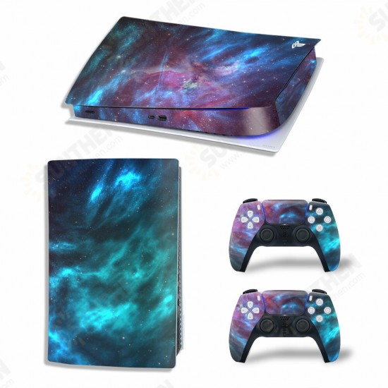 Printed Skin Stickers Anti-scratch Dustproof Decal Cover for PlayStation 5 PS5 Digital Edition Game Console Printed Skin Stickers Anti-scratch Dustproof Decal Cover for PlayStation 5 PS5 Digital Edition Game Console