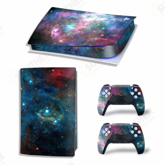 Printed Skin Stickers Anti-scratch Dustproof Decal Cover for PlayStation 5 PS5 Digital Edition Game Console Printed Skin Stickers Anti-scratch Dustproof Decal Cover for PlayStation 5 PS5 Digital Edition Game Console