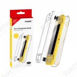 Protective Shell Anti-fall Case Tempered Film Protector Replacement Rocker Cap for Nintendo Switch Lite Game Console Protective Shell Anti-fall Case Tempered Film Protector Replacement Rocker Cap for Nintendo Switch Lite Game Console