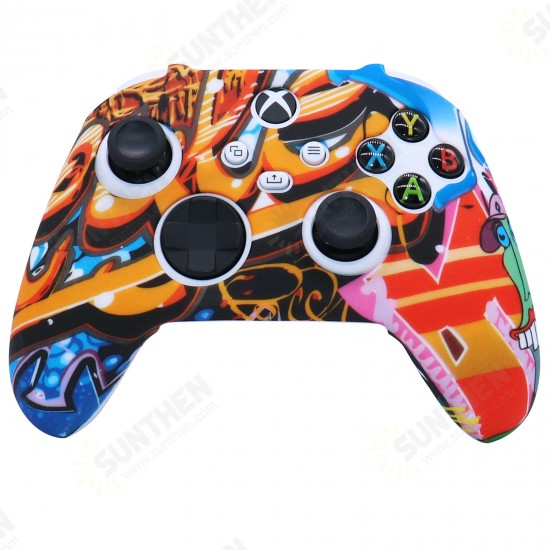 Anti-slip Soft Silicone Protective Case Cover Skins for Microsoft Xbox Series S X Game Controller Gamepad