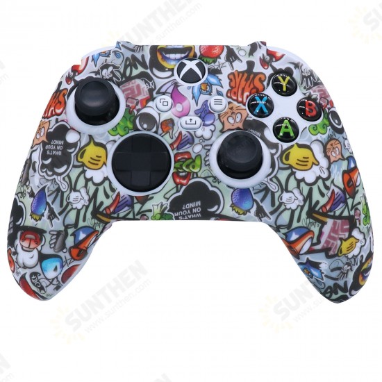 Anti-slip Soft Silicone Protective Case Cover Skins for Microsoft Xbox Series S X Game Controller Gamepad