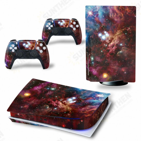 Skin Sticker Decal Cover Protector Cover Skin for PlayStation 5 Game Console and 2 Controllers PS5 Disk Optical Drive Version Skin Sticker Decal Cover Protector Cover Skin for PlayStation 5 Game Console and 2 Controllers PS5 Disk Optical Drive Version