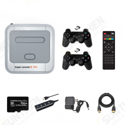 Super Console X Pro Amlogic S905X Wireless TV Game Console 64GB 128GB 50000+ Games Player TV Box 4K HD for PSP PS1 N64 NES Atatri GB Support APP Download Super Console X Pro Amlogic S905X Wireless TV Game Console 64GB 128GB 50000+ Games Player TV Box 4K HD for PSP PS1 N64 NES Atatri GB Support APP Download