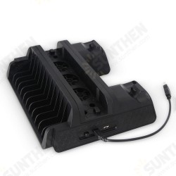 TP4-882 ABS Vertical Stand Controller Charging Station Game Storage For PS4/Slim/Pro with 3 Cooling Fan TP4-882 ABS Vertical Stand Controller Charging Station Game Storage For PS4/Slim/Pro with 3 Cooling Fan