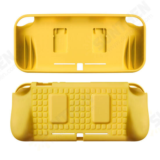 TPU Protective Case Shell Cover with Hand Grip for Nintendo Switch Lite Game Console Game Card Storage Slots