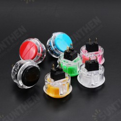 Transparent 30MM Card Button Crystal Small Circular Arcade Game Push Button Switch