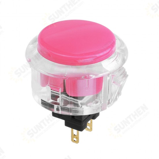 Transparent 30MM Card Button Crystal Small Circular Arcade Game Push Button Switch