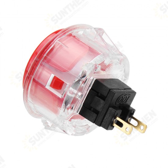 Transparent 30MM Card Button Crystal Small Circular Arcade Game Push Button Switch