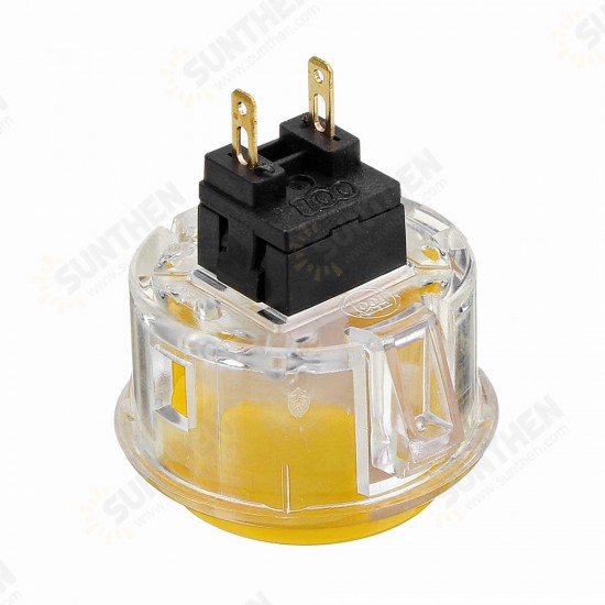 Transparent 30MM Card Button Crystal Small Circular Arcade Game Push Button Switch