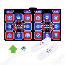 Wired Dancing Mat Pad Computer TV Slimming Blanket with Somatosensory Gamepad a Colored Lights Massage Version Wired Dancing Mat Pad Computer TV Slimming Blanket with Somatosensory Gamepad a Colored Lights Massage Version
