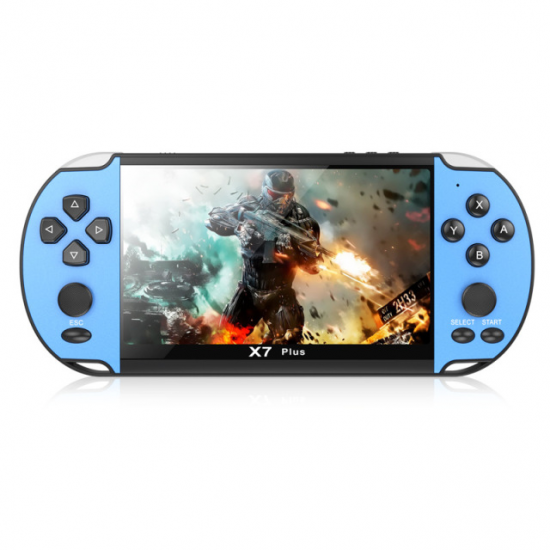 X7 Plus 5.1 Inch IPS Screen Retro Handheld Game Console Built-in 1000+ Classic Games Portable Mini Video Player Support Camera Function