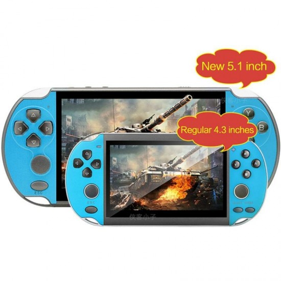 X7 V3000 PLUS 8GB 10000 Games Handheld Game Console Support PS1 NES SFC CPS NEOGEO Games 5.1 Inch Screen 128 Bit with Video E-book MP4 MP5 Player