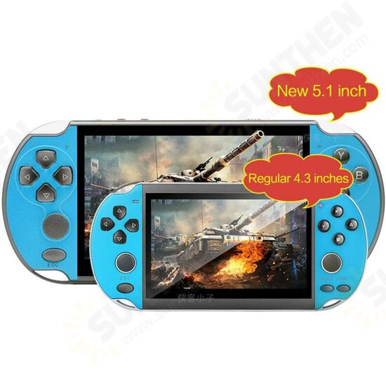 X7 V3000 PLUS 8GB 10000 Games Handheld Game Console Support PS1 NES SFC CPS NEOGEO Games 5.1 Inch Screen 128 Bit with Video E-book MP4 MP5 Player