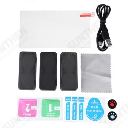 PG-SL001 9-in-1 Set Storage Bag Game Card Box for Switch Lite Console Cleaning Tempered Film Rocker Cap Type-C Charging Cable PG-SL001 9-in-1 Set Storage Bag Game Card Box for Switch Lite Console Cleaning Tempered Film Rocker Cap Type-C Charging Cable