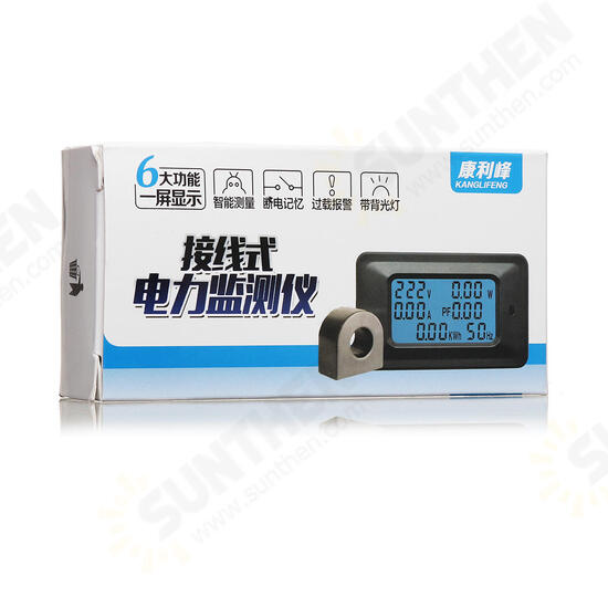 100A Digital LED Panel Power Monitor Power Energy Voltmeter Ammeter Meter Tester