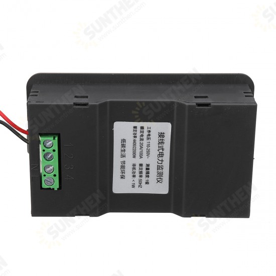 100A Digital LED Panel Power Monitor Power Energy Voltmeter Ammeter Meter Tester 100A Digital LED Panel Power Monitor Power Energy Voltmeter Ammeter Meter Tester
