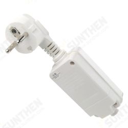 16A 220V 240V EU Plug GFCI Leakage Protection Safety RCD Socket Adaptor Home Circuit Breaker Cutout Power Trip Switch 16A 220V 240V EU Plug GFCI Leakage Protection Safety RCD Socket Adaptor Home Circuit Breaker Cutout Power Trip Switch