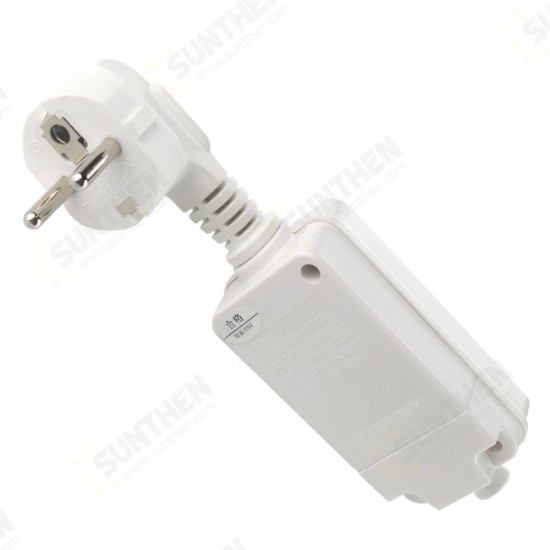 16A 220V 240V EU Plug GFCI Leakage Protection Safety RCD Socket Adaptor Home Circuit Breaker Cutout Power Trip Switch 16A 220V 240V EU Plug GFCI Leakage Protection Safety RCD Socket Adaptor Home Circuit Breaker Cutout Power Trip Switch