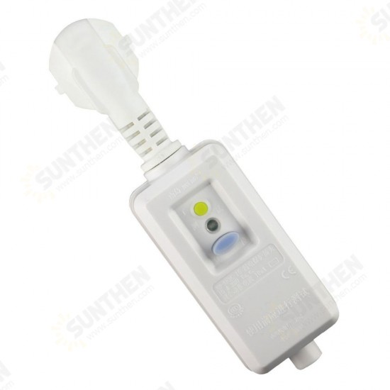 16A 220V 240V EU Plug GFCI Leakage Protection Safety RCD Socket Adaptor Home Circuit Breaker Cutout Power Trip Switch 16A 220V 240V EU Plug GFCI Leakage Protection Safety RCD Socket Adaptor Home Circuit Breaker Cutout Power Trip Switch