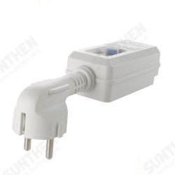 16A 220V 240V EU Plug GFCI Leakage Protection Safety RCD Socket Adaptor Home Circuit Breaker Cutout Power Trip Switch 16A 220V 240V EU Plug GFCI Leakage Protection Safety RCD Socket Adaptor Home Circuit Breaker Cutout Power Trip Switch