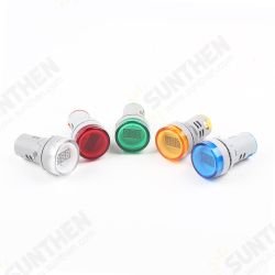 22MM AD16 AD16-22DSV type 110V 220V AC 60-500V Mini Voltage Meter LED Digital Display AC Voltmeter Indicator Light/Pilot Lamp 22MM AD16 AD16-22DSV type 110V 220V AC 60-500V Mini Voltage Meter LED Digital Display AC Voltmeter Indicator Light/Pilot Lamp