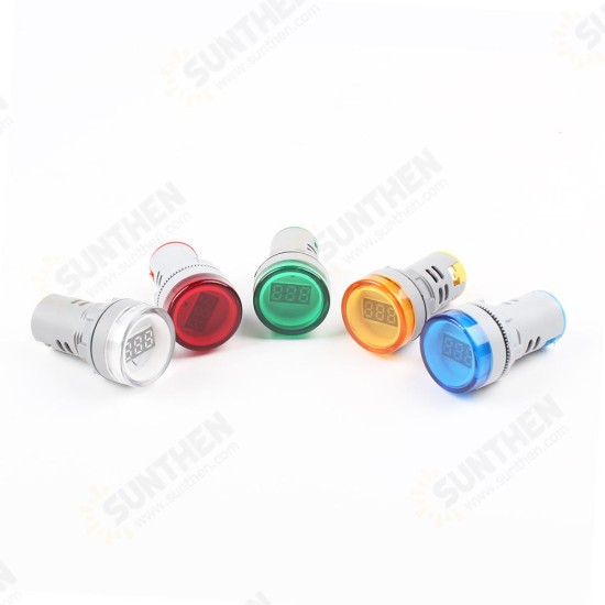 22MM AD16 AD16-22DSV type 110V 220V AC 60-500V Mini Voltage Meter LED Digital Display AC Voltmeter Indicator Light/Pilot Lamp 22MM AD16 AD16-22DSV type 110V 220V AC 60-500V Mini Voltage Meter LED Digital Display AC Voltmeter Indicator Light/Pilot Lamp