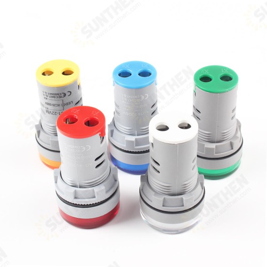 22MM AD16 AD16-22DSV type 110V 220V AC 60-500V Mini Voltage Meter LED Digital Display AC Voltmeter Indicator Light/Pilot Lamp 22MM AD16 AD16-22DSV type 110V 220V AC 60-500V Mini Voltage Meter LED Digital Display AC Voltmeter Indicator Light/Pilot Lamp