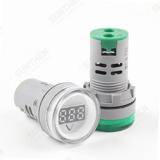 22MM AD16 AD16-22DSV type 110V 220V AC 60-500V Mini Voltage Meter LED Digital Display AC Voltmeter Indicator Light/Pilot Lamp 22MM AD16 AD16-22DSV type 110V 220V AC 60-500V Mini Voltage Meter LED Digital Display AC Voltmeter Indicator Light/Pilot Lamp