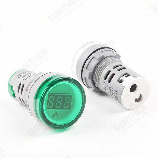 22MM AD16 AD16-22DSV type 110V 220V AC 60-500V Mini Voltage Meter LED Digital Display AC Voltmeter Indicator Light/Pilot Lamp 22MM AD16 AD16-22DSV type 110V 220V AC 60-500V Mini Voltage Meter LED Digital Display AC Voltmeter Indicator Light/Pilot Lamp