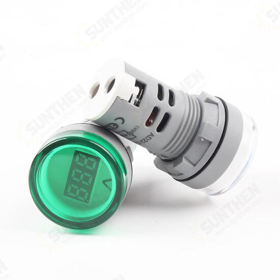 22MM AD16 AD16-22DSV type 110V 220V AC 60-500V Mini Voltage Meter LED Digital Display AC Voltmeter Indicator Light/Pilot Lamp 22MM AD16 AD16-22DSV type 110V 220V AC 60-500V Mini Voltage Meter LED Digital Display AC Voltmeter Indicator Light/Pilot Lamp