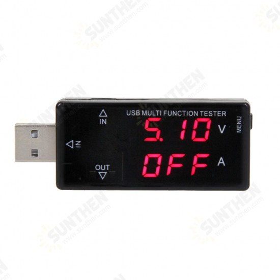 3V-30V Digital USB Current Voltage Charger Capacity Tester Multifunction Tester 3V-30V Digital USB Current Voltage Charger Capacity Tester Multifunction Tester