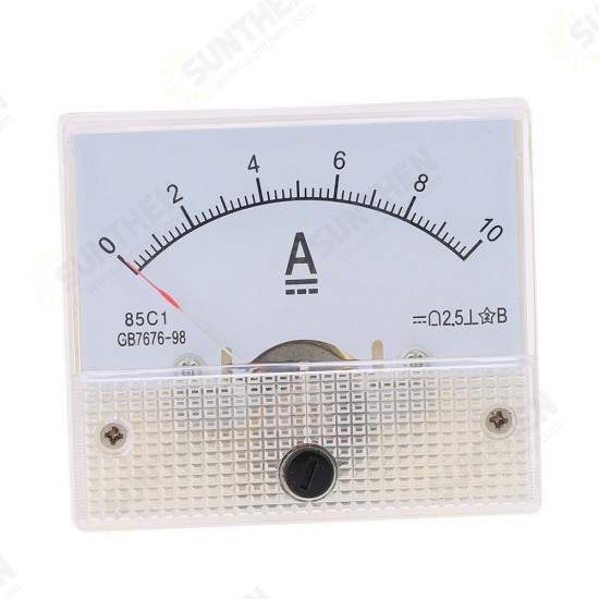 85C1-DC5A/ 85C1-DC10A DC Ammeter Pointer Head Current Meter