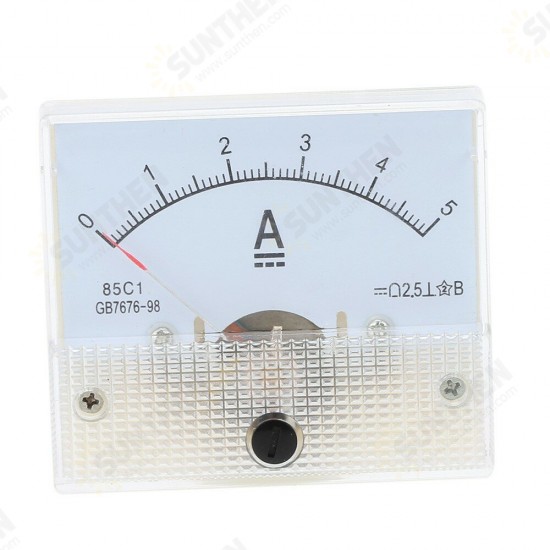 85C1-DC5A/ 85C1-DC10A DC Ammeter Pointer Head Current Meter