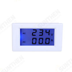 D85-2041 LCD Display Digital AC100-300V 50A Ammeter Voltmeter Meter Tester Amp Panel Meter With Blue Blacklight D85-2041 LCD Display Digital AC100-300V 50A Ammeter Voltmeter Meter Tester Amp Panel Meter With Blue Blacklight