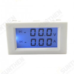 D85-3050 DC 0-200V 10A Digital Voltmeter Ammeter LCD Panel Volt Amp Meter Gauge White D85-3050 DC 0-200V 10A Digital Voltmeter Ammeter LCD Panel Volt Amp Meter Gauge White