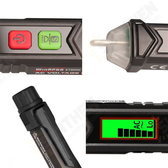 ET8900 Non-contact Voltage Tester Pen Signal Intensity Display Sensitivity Adjustable Auto I ET8900 Non-contact Voltage Tester Pen Signal Intensity Display Sensitivity Adjustable Auto I