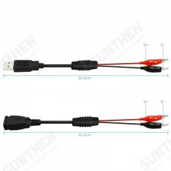 USB Alligator Clips Crocodile Wire Male/Female to USB Tester Detector DC Voltage Meter Ammeter Capacity Power Meter Monitor USB Alligator Clips Crocodile Wire Male/Female to USB Tester Detector DC Voltage Meter Ammeter Capacity Power Meter Monitor