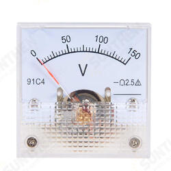 DC Voltmeter 91C4 DC 5V 10V 20V 50V Analog Panel Volt Voltage Meter Voltmeter Gauge DC Voltmeter 91C4 DC 5V 10V 20V 50V Analog Panel Volt Voltage Meter Voltmeter Gauge