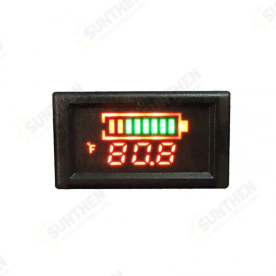 DC6-120V Waterproof Electricity / Voltage / Temperature Three-in-one Table Vehicle Multi-function Meter